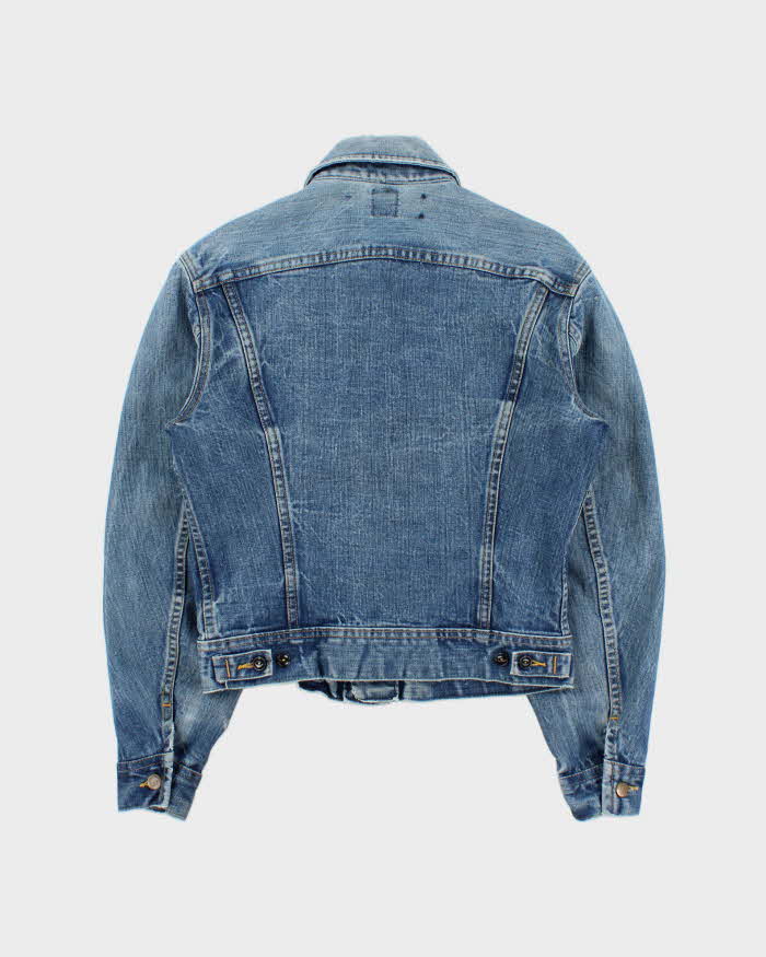Vintage 1980s Lee Riders 220 Made In Canada Medium Wash Denim Trucker Jacket - M