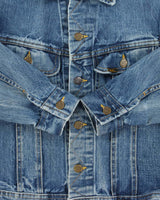 Vintage 1980s Lee Riders 220 Made In Canada Medium Wash Denim Trucker Jacket - M
