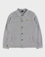 October's Very Own OVO Embroidered Striped Seersucker Coach Jacket - M