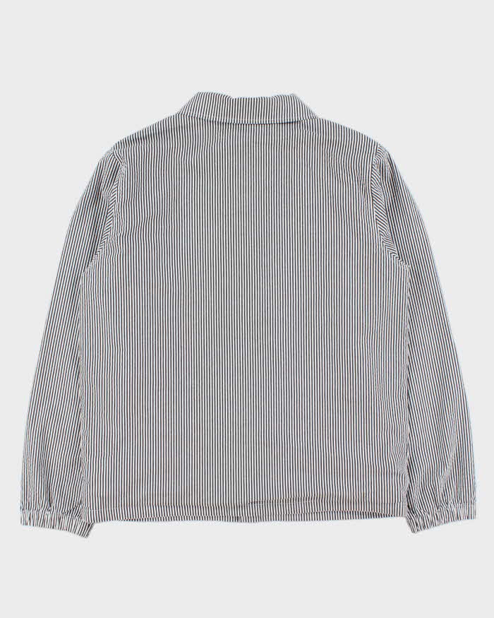 October's Very Own OVO Embroidered Striped Seersucker Coach Jacket - M