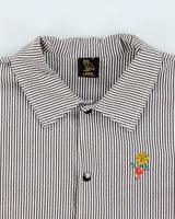 October's Very Own OVO Embroidered Striped Seersucker Coach Jacket - M
