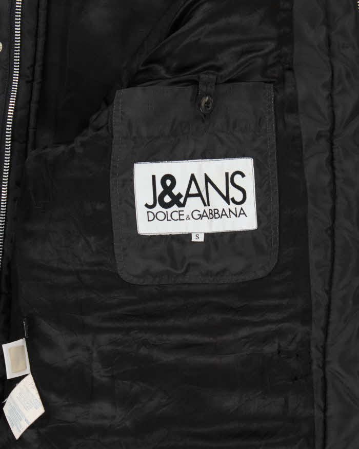 Vintage Y2K 00s Dolce &amp; Gabbana J&amp;ANS Oversized Padded Bomber Jacket - S