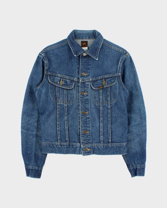 Vintage 1970s Lee Riders Made In USA Medium Wash Denim Trucker Jacket - M