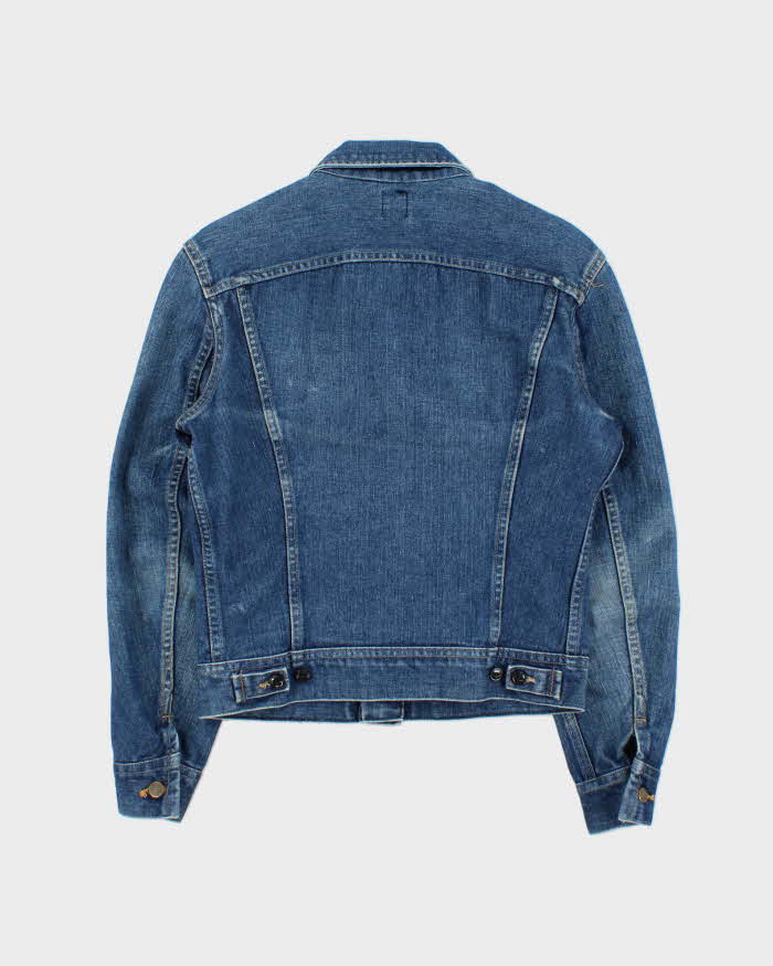 Vintage 1970s Lee Riders Made In USA Medium Wash Denim Trucker Jacket - M