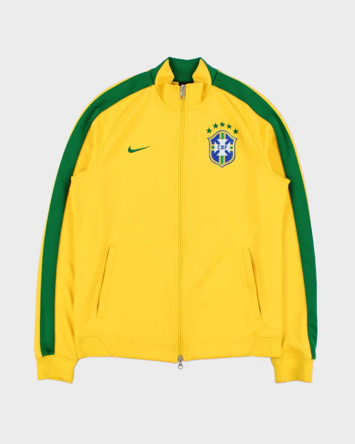 Vintage Nike Brazil FC Home Football Track Jacket - M