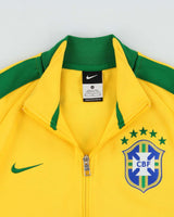 Vintage Nike Brazil FC Home Football Track Jacket - M