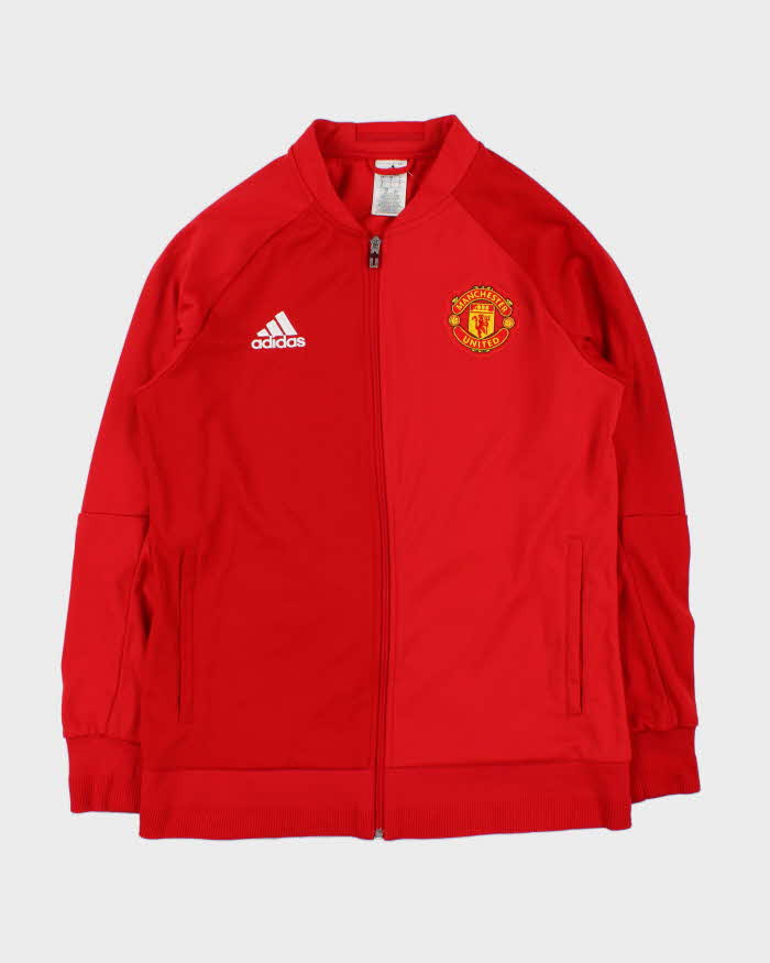 Vintage 2015-16 Adidas Manchester United FC Two-Tone Football Track Jacket - L