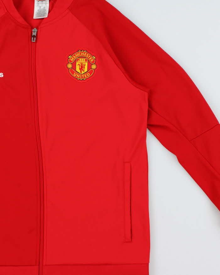 Vintage 2015-16 Adidas Manchester United FC Two-Tone Football Track Jacket - L