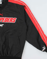 Vintage 1990s Puma Calgary Stampeders CFL Shell Pullover Training Jacket - L