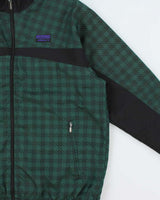 Vintage Adidas Originals R.Y.V Houndstooth Soft Shell Windbreaker Jacket - L