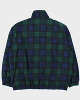 Vintage 1990s Ralph Lauren Chaps Tartan Soft Shell Harrington Windbreaker Jacket - L