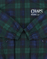 Vintage 1990s Ralph Lauren Chaps Tartan Soft Shell Harrington Windbreaker Jacket - L