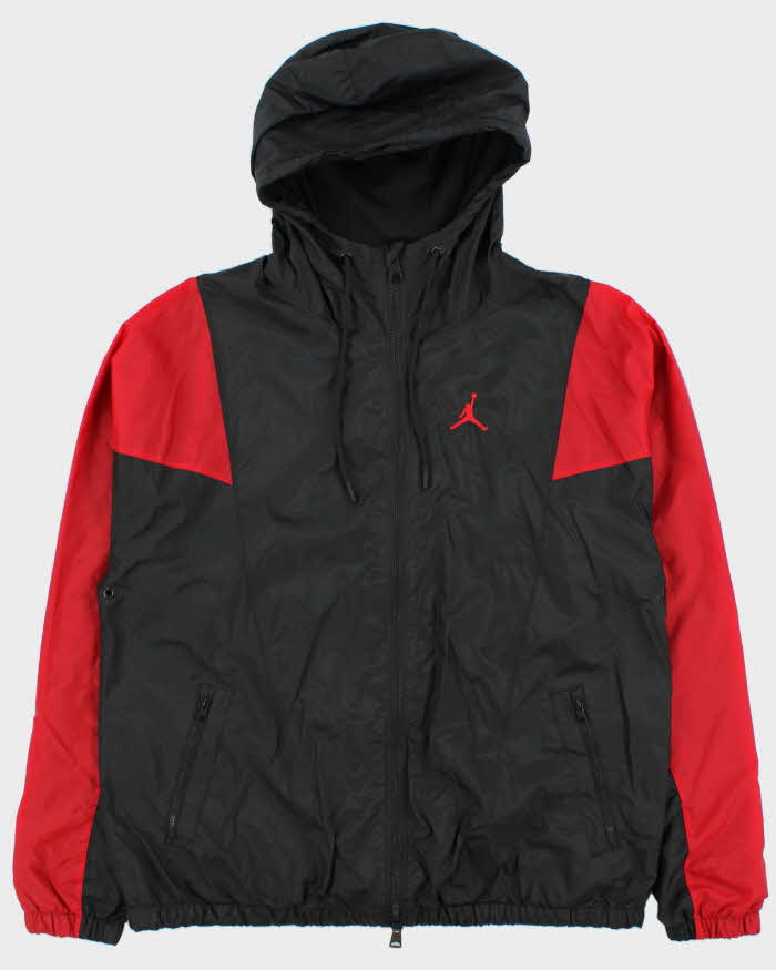 Vintage Nike Air Jordan Essential Mesh Lined Hooded Windbreaker Jacket - XL