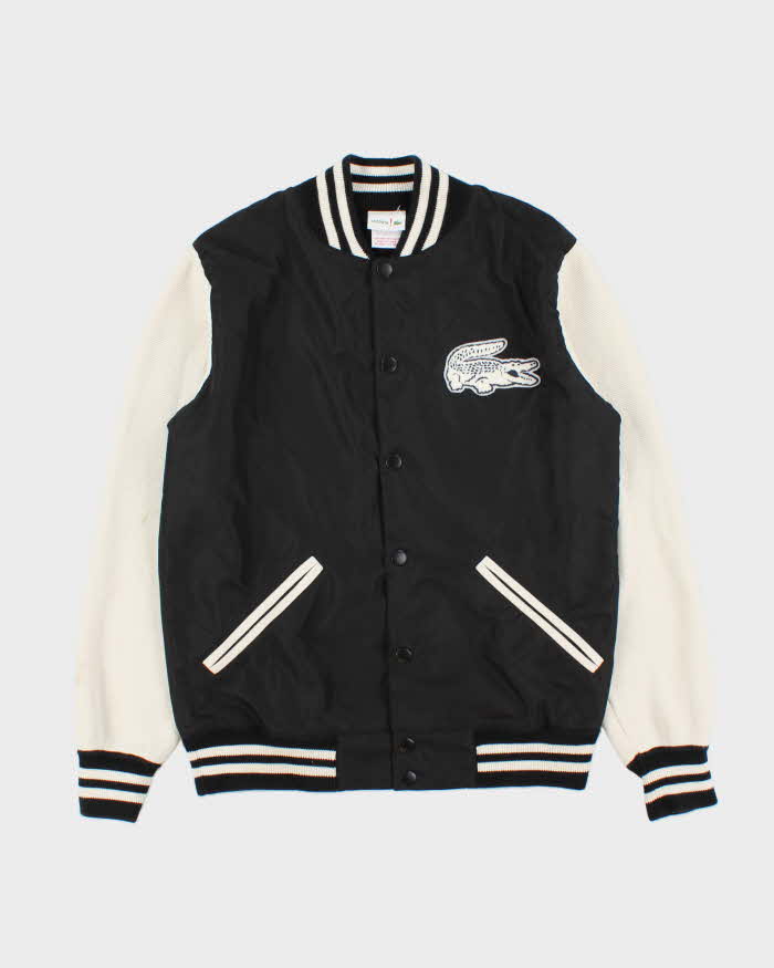 Vintage Y2K 00s Lacoste Knit Soft Shell Varsity Bomber Jacket - S