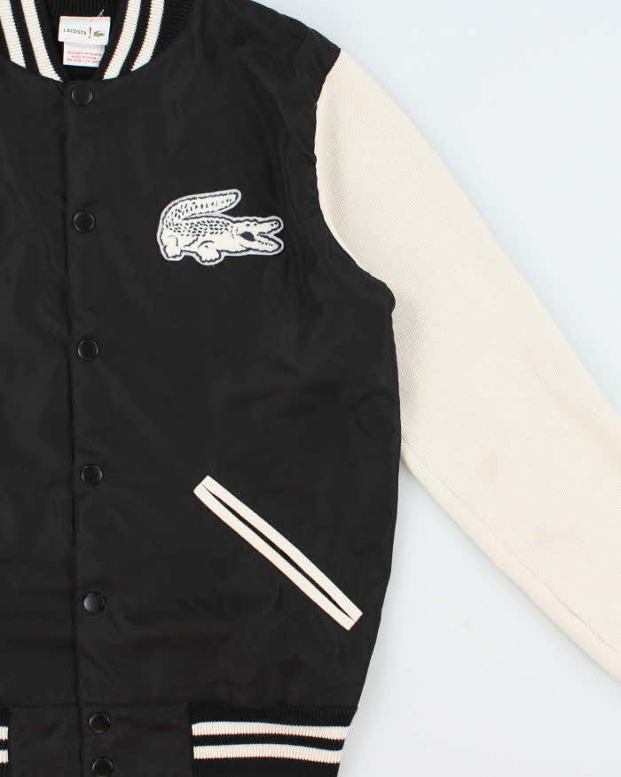 Vintage Y2K 00s Lacoste Knit Soft Shell Varsity Bomber Jacket - S