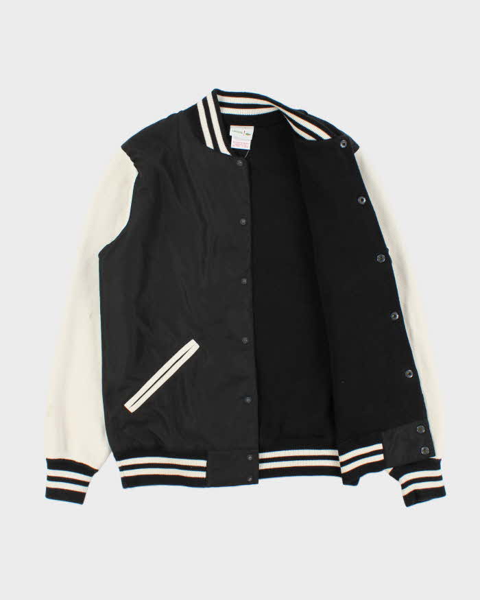 Vintage Y2K 00s Lacoste Knit Soft Shell Varsity Bomber Jacket - S