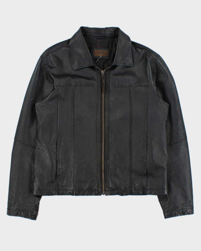 Vintage 2000s JBE Quilt Lined Leather Jacket - M