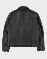 Vintage 2000s JBE Quilt Lined Leather Jacket - M