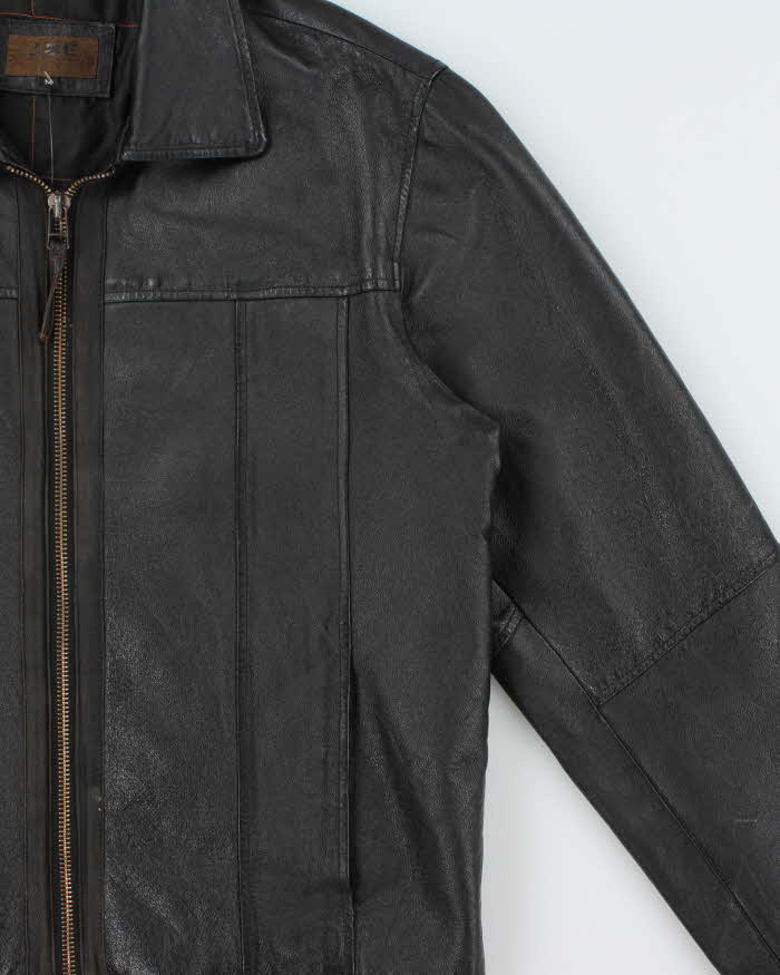 Vintage 2000s JBE Quilt Lined Leather Jacket - M
