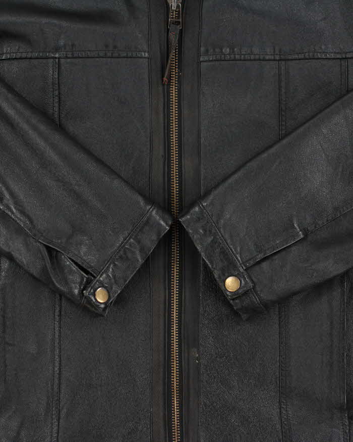Vintage 2000s JBE Quilt Lined Leather Jacket - M
