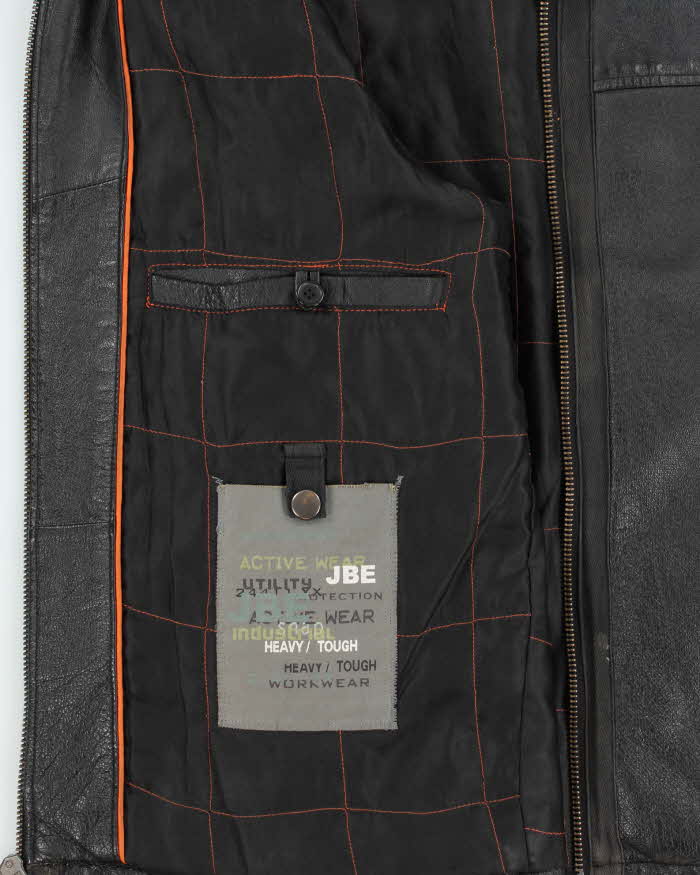 Vintage 2000s JBE Quilt Lined Leather Jacket - M