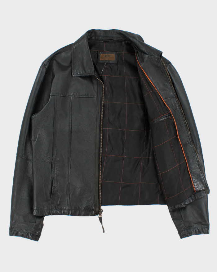 Vintage 2000s JBE Quilt Lined Leather Jacket - M