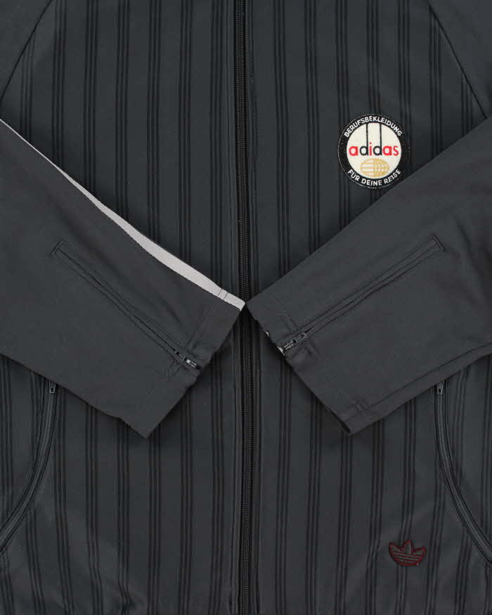 Vintage Y2K 00s Adidas Originals 3-Stripe Zip Cuff Track Jacket - L