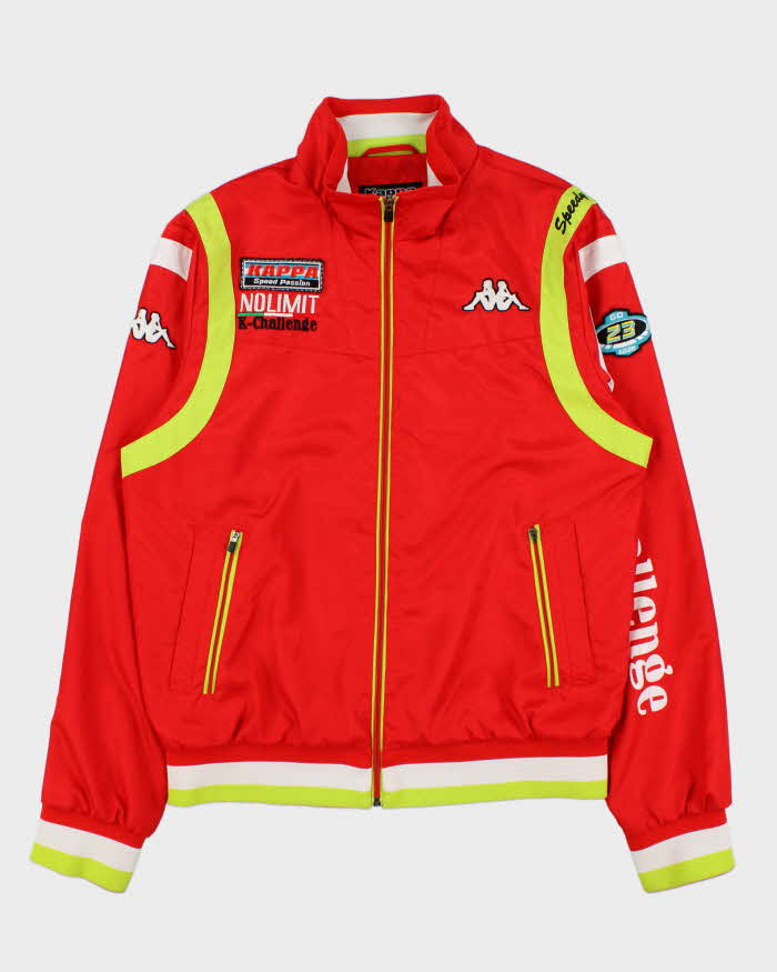 Vintage 1990s Kappa Speed Challenge No Limit Racing Shell Track Jacket - XXL