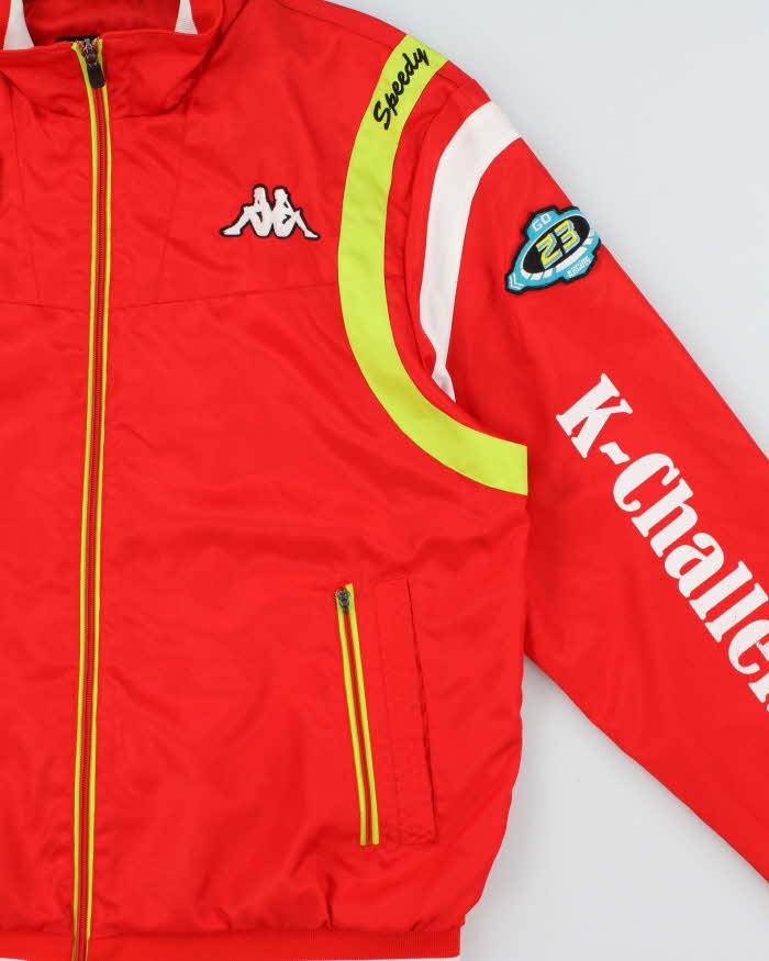 Vintage 1990s Kappa Speed Challenge No Limit Racing Shell Track Jacket - XXL
