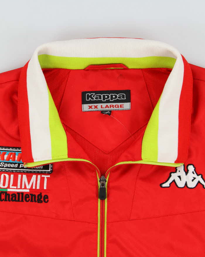 Vintage 1990s Kappa Speed Challenge No Limit Racing Shell Track Jacket - XXL