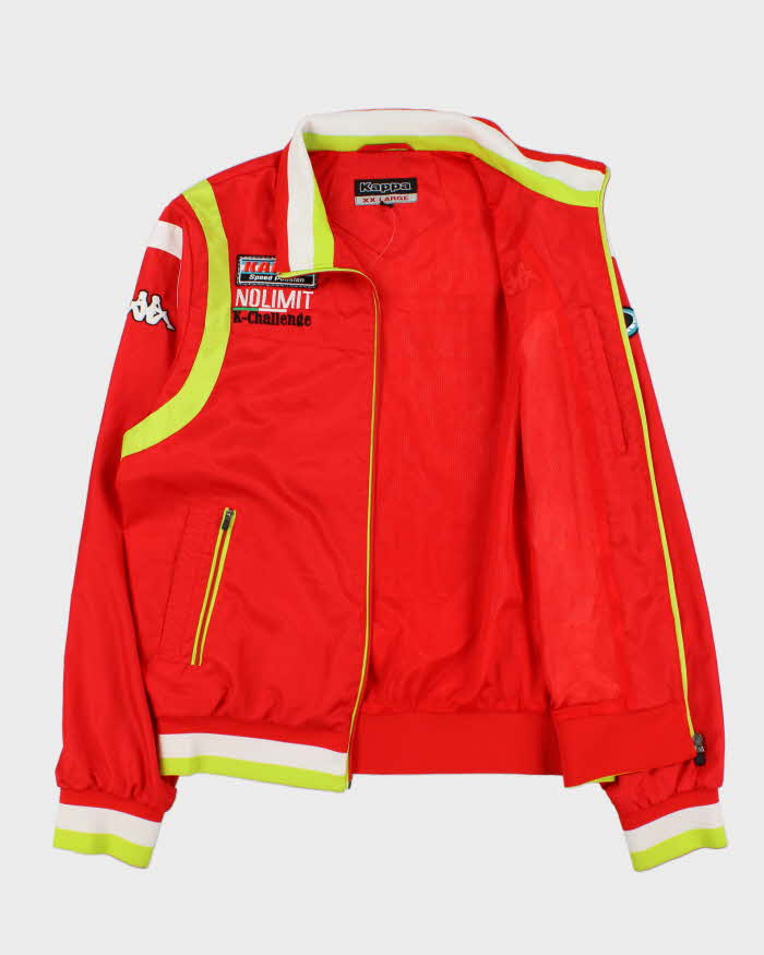Vintage 1990s Kappa Speed Challenge No Limit Racing Shell Track Jacket - XXL