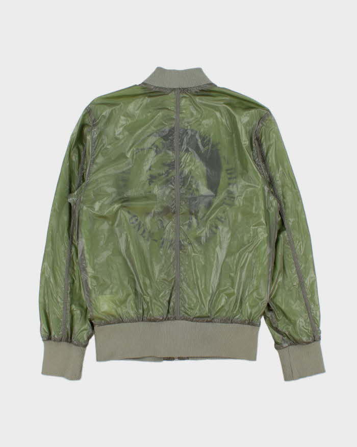 Vintage Y2K 00s Diesel Soft Shell Nylon Volt Bomber Jacket - S