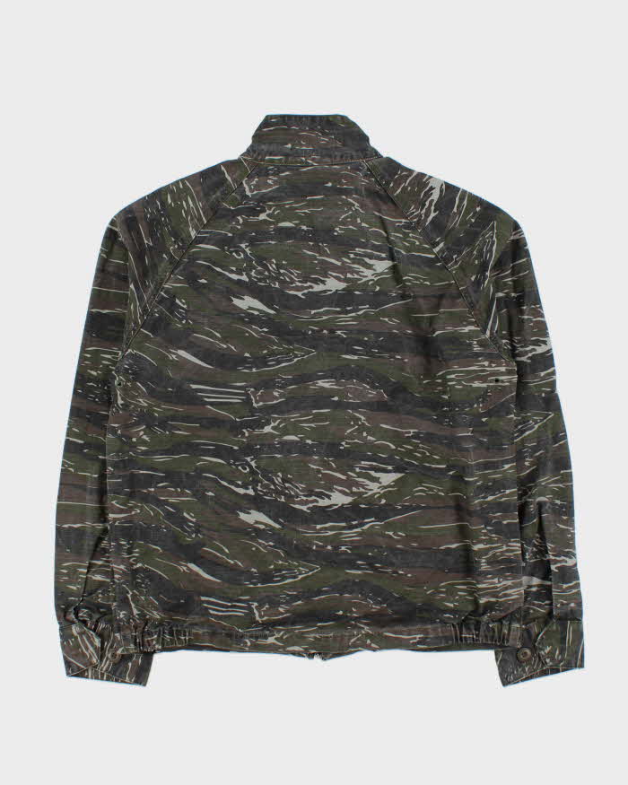 Vintage Y2K 00s éS Skateboarding Canvas Tiger Camo Harrington Jacket - M