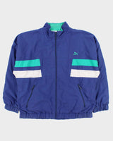Vintage 1990s Puma Classic Soft Shell Cotton Blend Windbreaker Jacket - M
