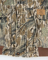 Vintage 1990s Duxbak Realtree Camo Quilt Lined Canvas Made In USA Hunting Bomber Jacket - XL
