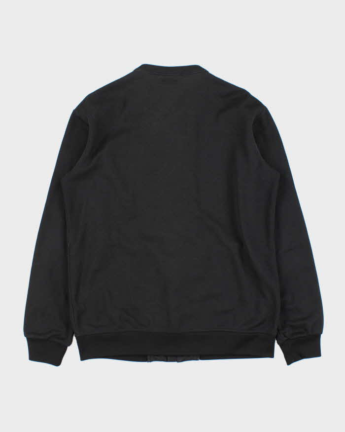 Vintage Y2K 00s Adidas Originals Satin 3-Stripe Asymmetrical Cafe Racer Track Jacket - M