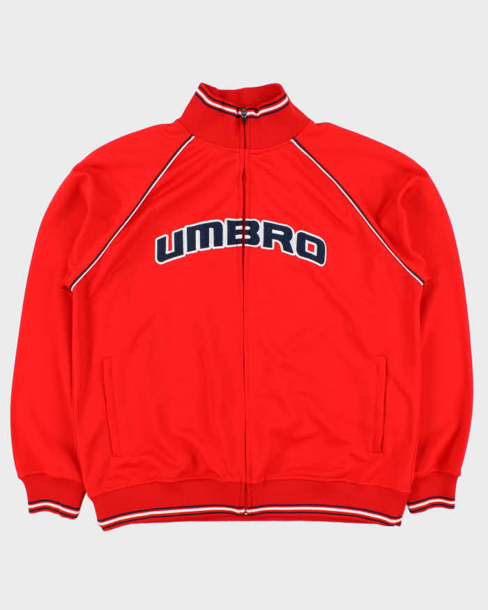 Vintage Y2K 00s Umbro Patch Spell-Out Track Jacket - L