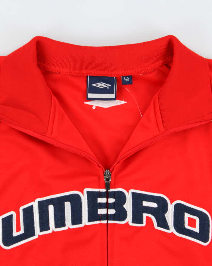 Vintage Y2K 00s Umbro Patch Spell-Out Track Jacket - L