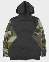 Vintage Adidas Originals Soft Shell Camo Hooded Windbreaker Jacket - L