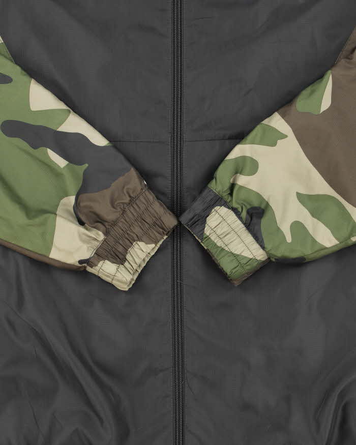 Vintage Adidas Originals Soft Shell Camo Hooded Windbreaker Jacket - L