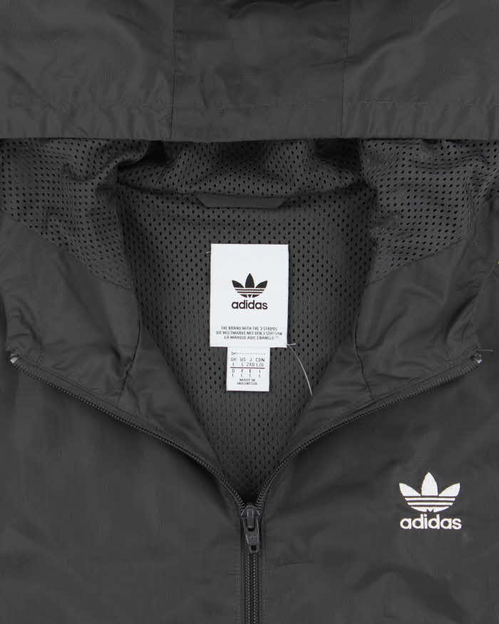 Vintage Adidas Originals Soft Shell Camo Hooded Windbreaker Jacket - L