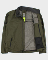 Vintage Helly Hansen Khaki 'Crew' Technical Shell Hiking Jacket - XL