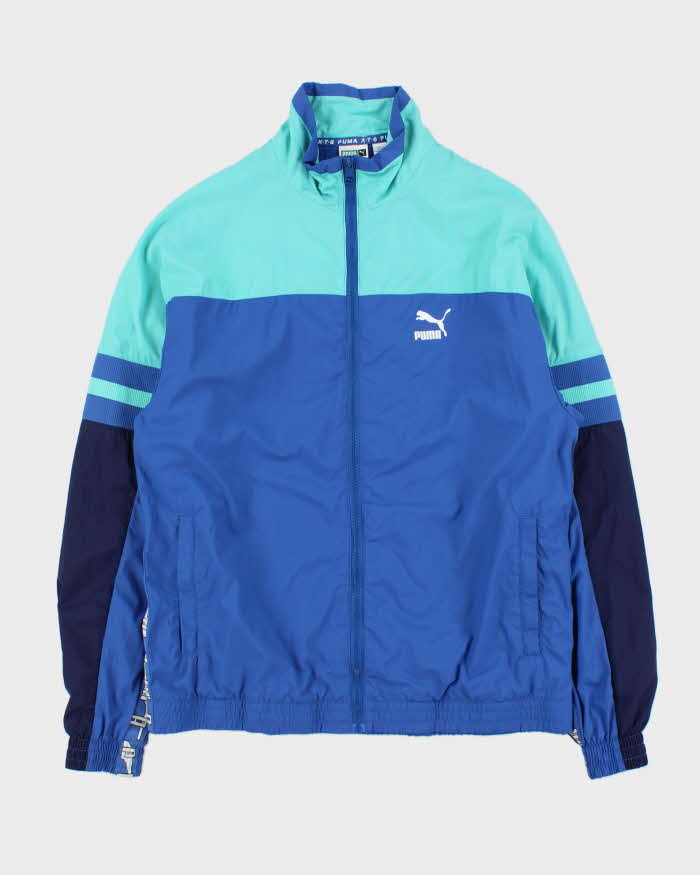 Vintage Puma X-T-G Tri-Colour Soft Shell Windbreaker Jacket - M
