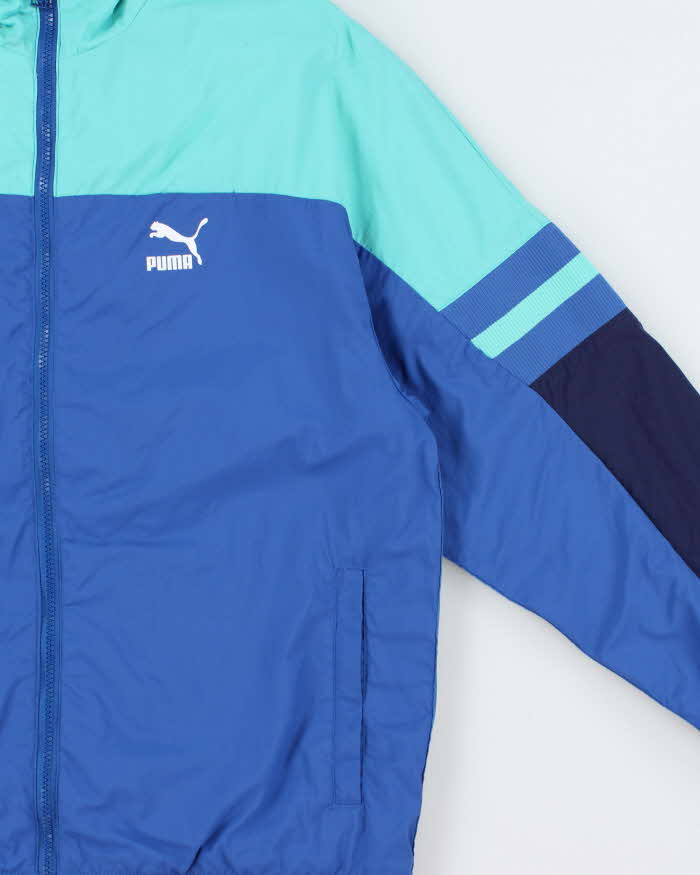 Vintage Puma X-T-G Tri-Colour Soft Shell Windbreaker Jacket - M