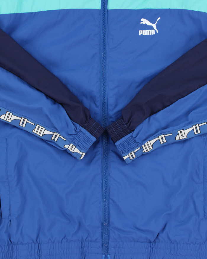 Vintage Puma X-T-G Tri-Colour Soft Shell Windbreaker Jacket - M