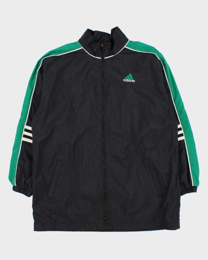 Vintage 1990s Adidas Classic Embroidered Shell Windbreaker Jacket - M