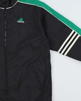 Vintage 1990s Adidas Classic Embroidered Shell Windbreaker Jacket - M