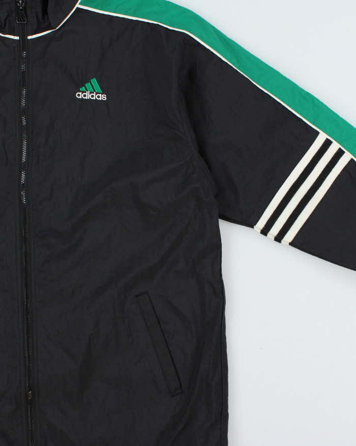 Vintage 1990s Adidas Classic Embroidered Shell Windbreaker Jacket - M