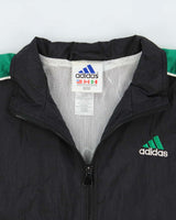 Vintage 1990s Adidas Classic Embroidered Shell Windbreaker Jacket - M