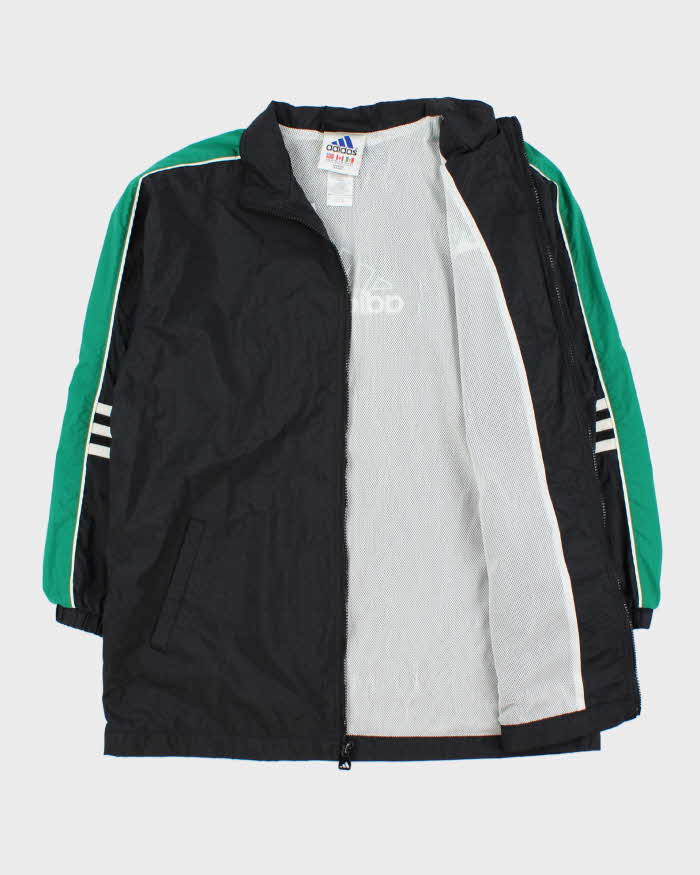 Vintage 1990s Adidas Classic Embroidered Shell Windbreaker Jacket - M